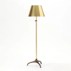 Simple Tripod Floor Lamp-Bronze/Brass