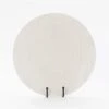 Tree Texture Charger-Matte White 2 Tree Texture Charger-Matte White -Online Home Decor 55977