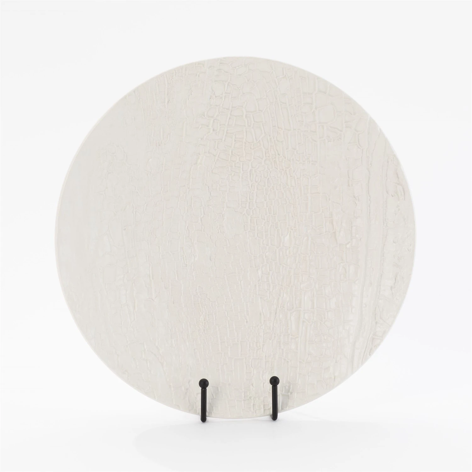 Tree Texture Charger-Matte White 3 Tree Texture Charger-Matte White