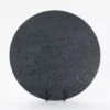 Tree Texture Charger-Matte Black 1 Tree Texture Charger-Matte Black -Online Home Decor 55980
