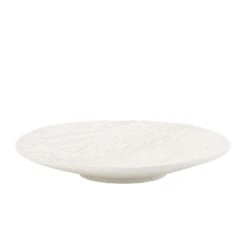 Tree Texture Charger-Matte White 12 Tree Texture Charger-Matte White -Online Home Decor 55989