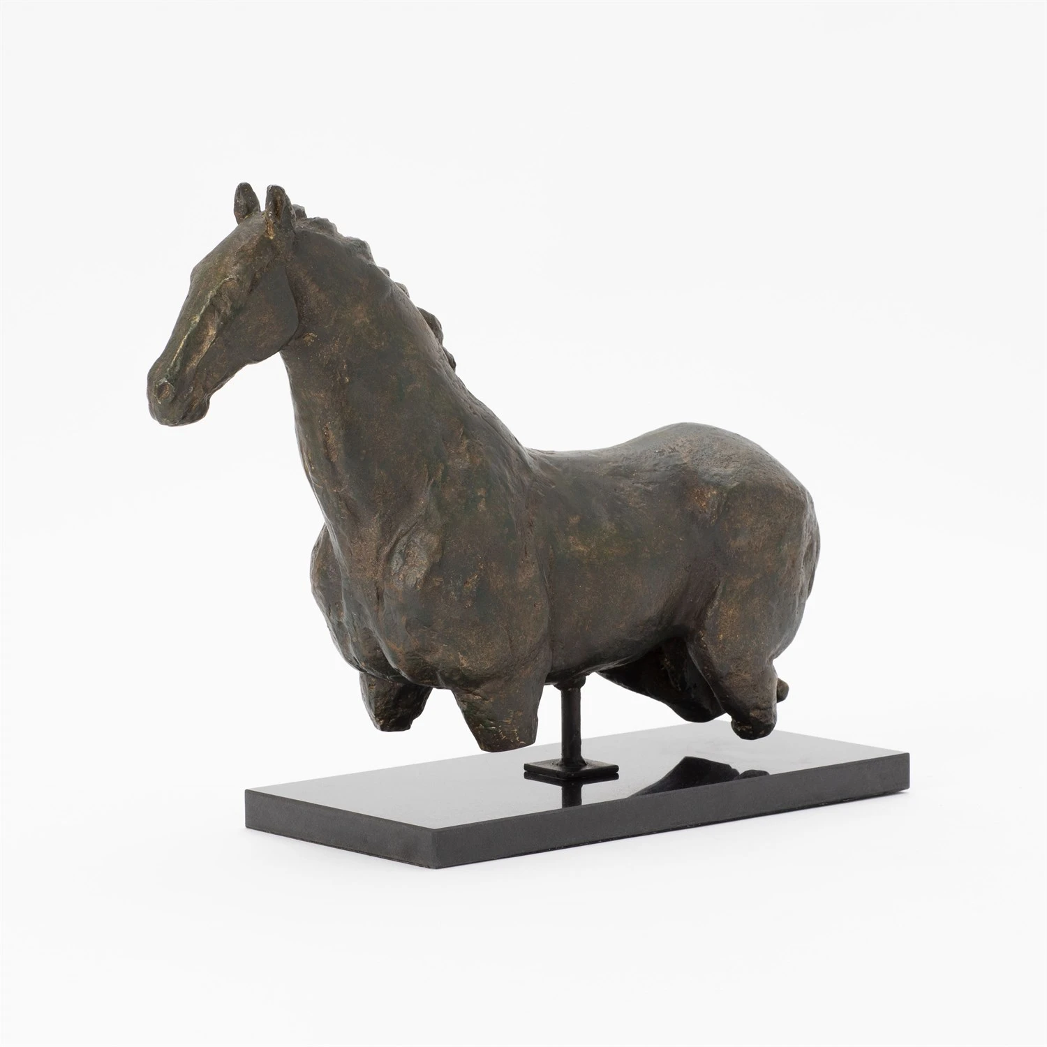 Horse Sculpture-Iron/Granite 4 Horse Sculpture-Iron/Granite - Image 2