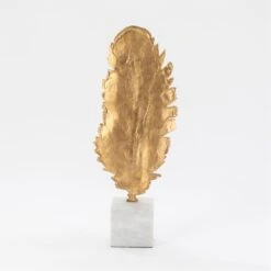 Feather Quill Sculpture-Gold -Online Home Decor 56047