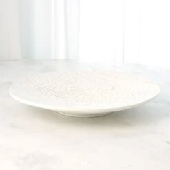 Tree Texture Charger-Matte White 13 Tree Texture Charger-Matte White -Online Home Decor 56065