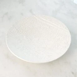 Tree Texture Charger-Matte White 14 Tree Texture Charger-Matte White -Online Home Decor 56066