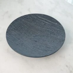 Tree Texture Charger-Matte Black -Online Home Decor 56068