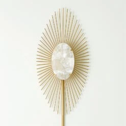 Radial Burst Electrified Wall Sconce-Gold 8 Radial Burst Electrified Wall Sconce-Gold -Online Home Decor 56251