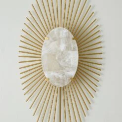 Radial Burst Electrified Wall Sconce-Gold-HW 15 Radial Burst Electrified Wall Sconce-Gold-HW -Online Home Decor 56277