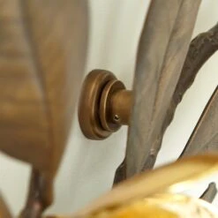 Magnolia Branch Wall Art-Antique Brass/Gold -Online Home Decor 56282