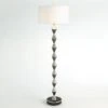 Italian Diamond Floor Lamp-Gunmetal/Nickel -Online Home Decor 56354