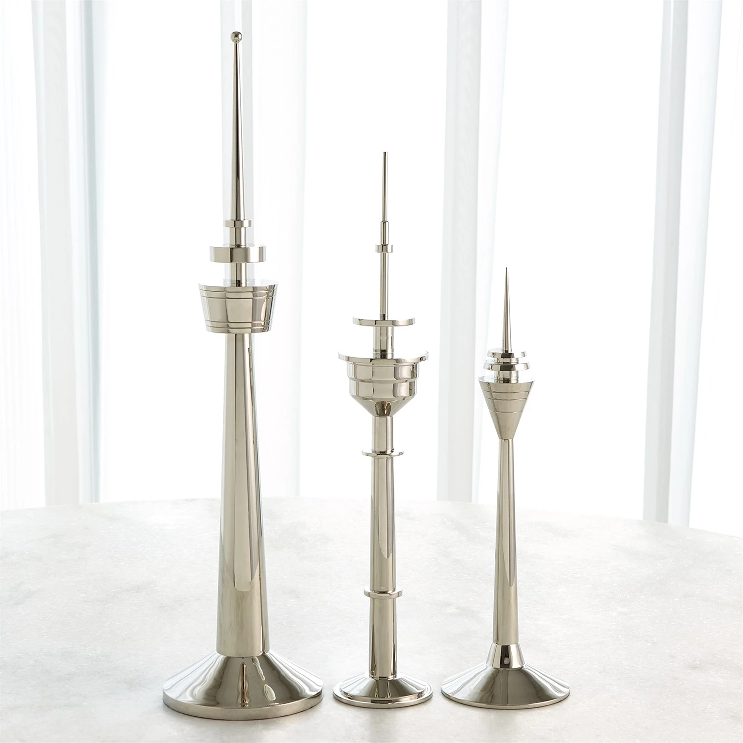 Radio Tower Sculpture-Nickel 7 Radio Tower Sculpture-Nickel - Image 5