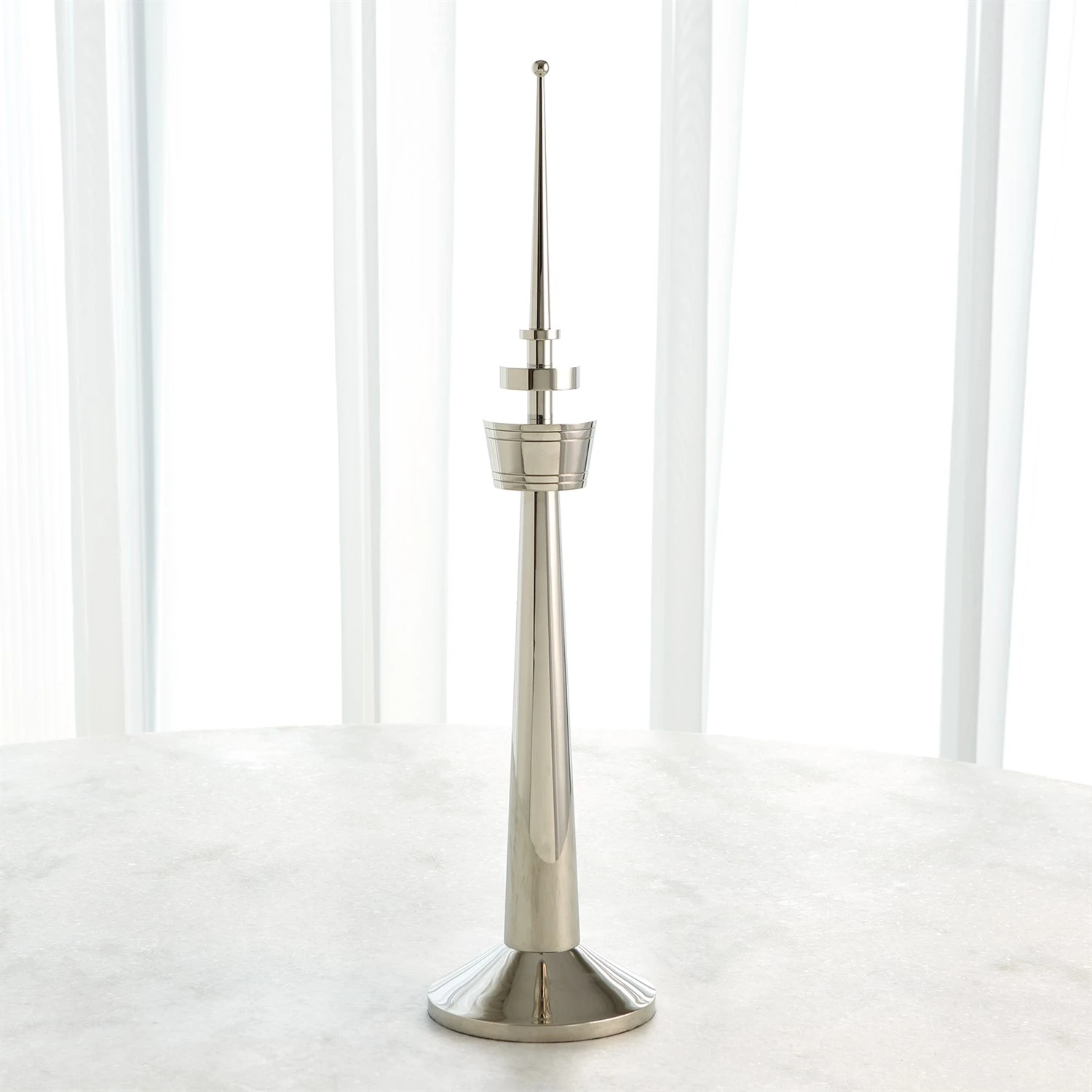 Radio Tower Sculpture-Nickel 8 Radio Tower Sculpture-Nickel - Image 6