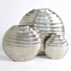 Chased Oval Vases-Antique Nickel -Online Home Decor 57319
