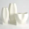 Orpheus Vases And Low Bowl-Ivory