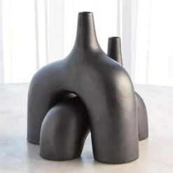 Stretch Vases-Black -Online Home Decor 58199