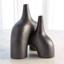 Stretch Vases-Black -Online Home Decor 58263