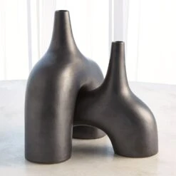 Stretch Vases-Black -Online Home Decor 58264