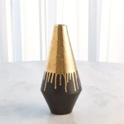 Gold Drip Vases -Online Home Decor 58270