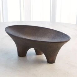Opus Triple Leg Bowl-Bronze -Online Home Decor 58318