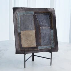 Indigo Abstract Platters 18 Indigo Abstract Platters -Online Home Decor 58407