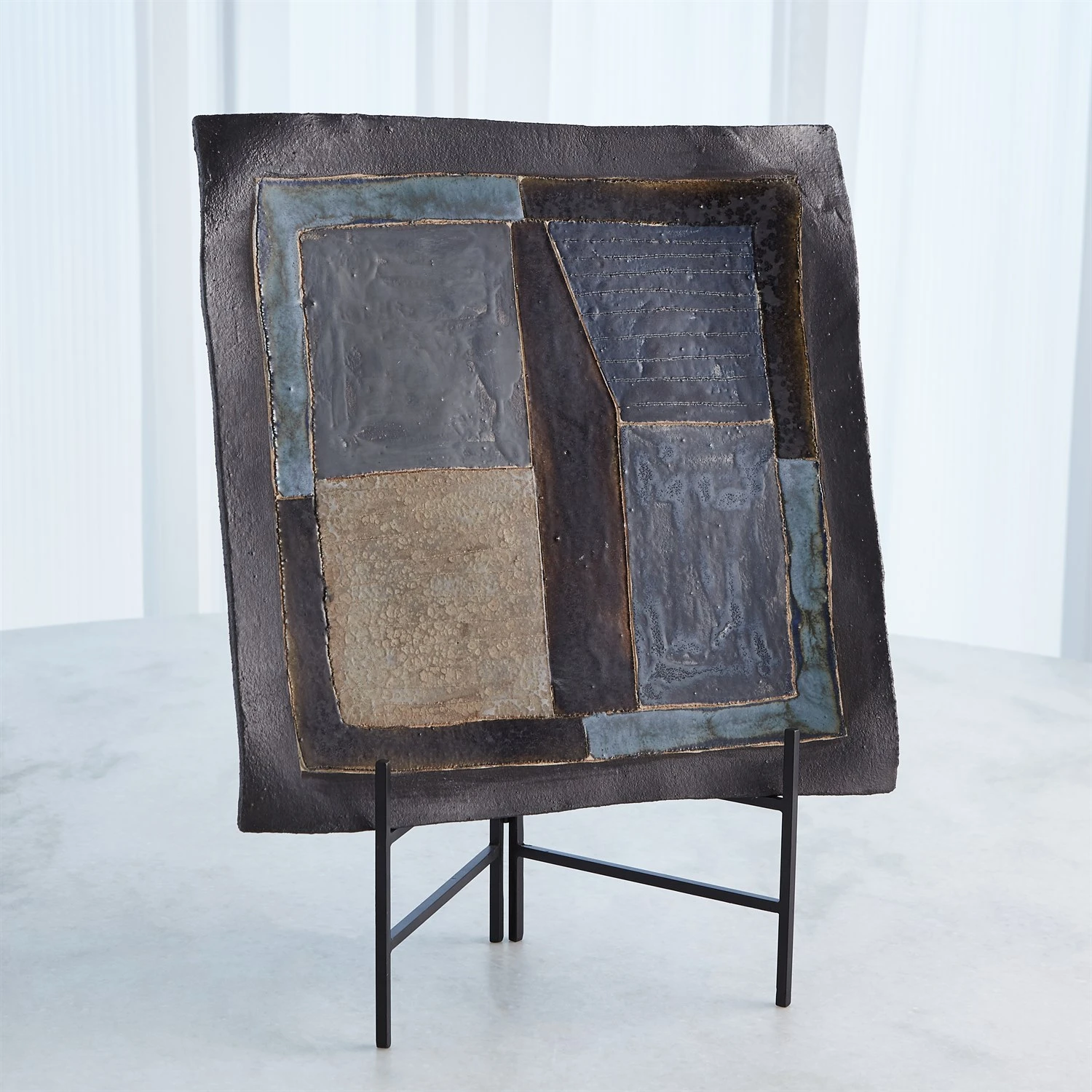 Indigo Abstract Platters 5 Indigo Abstract Platters - Image 3