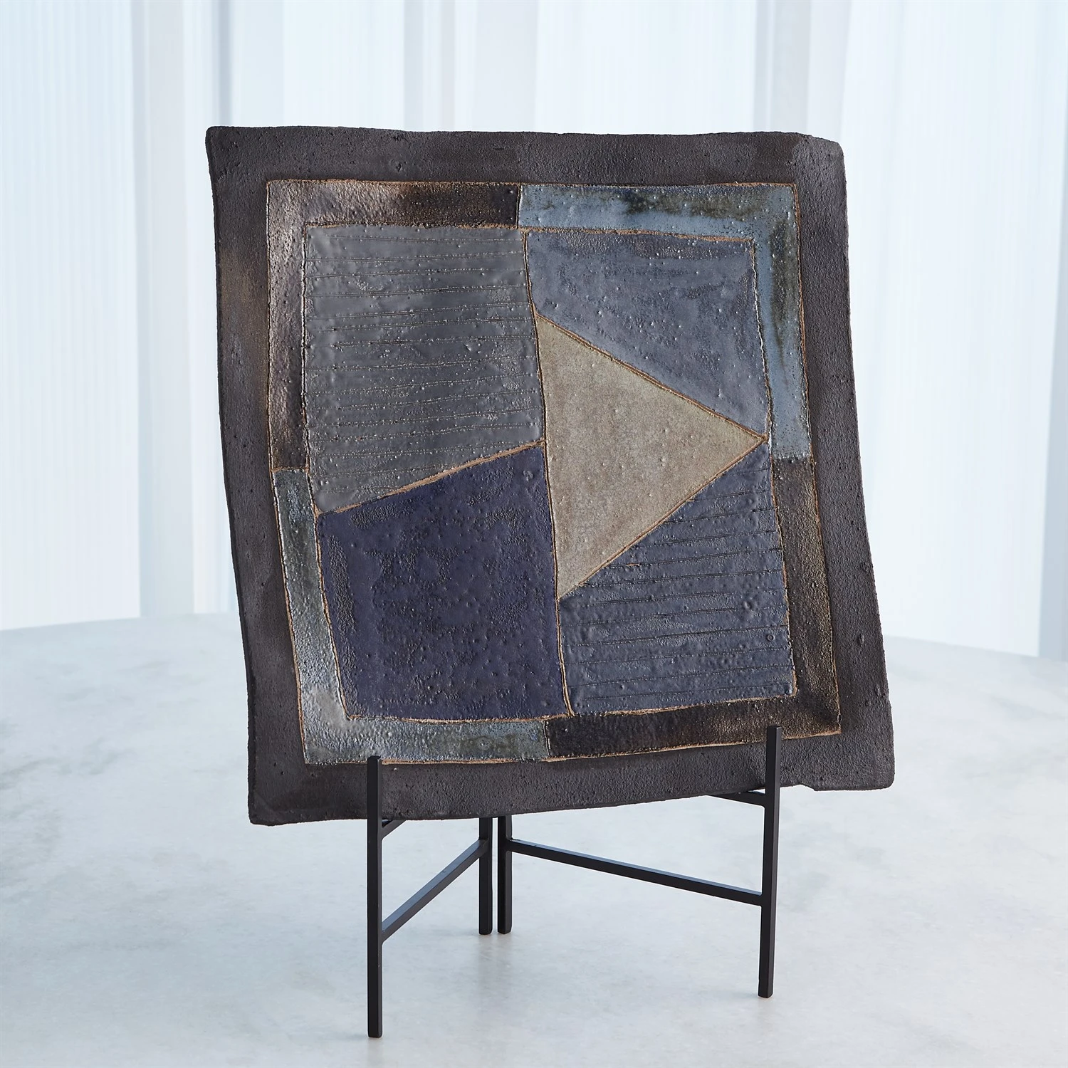 Indigo Abstract Platters 6 Indigo Abstract Platters - Image 4