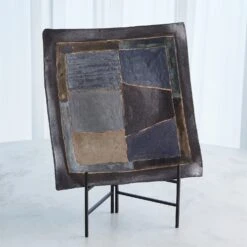 Indigo Abstract Platters 21 Indigo Abstract Platters -Online Home Decor 58458