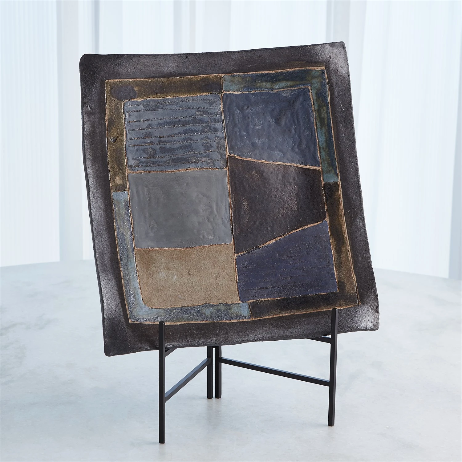 Indigo Abstract Platters 8 Indigo Abstract Platters - Image 6