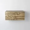 Abstract Block Cabinet-Right-Brass