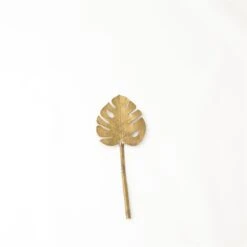 Brass Monstera Leaf -Online Home Decor 58647