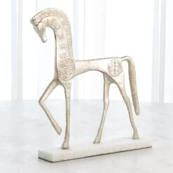 Roman Horse-Silver -Online Home Decor 58951