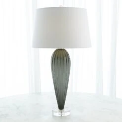 Teardrop Glass Lamp-Grey