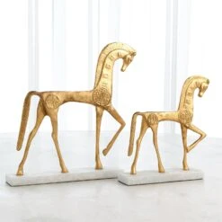 Roman Horse-Gold -Online Home Decor 59004