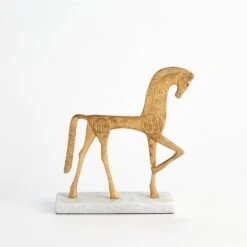 Roman Horse-Gold -Online Home Decor 59321