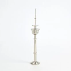 Radio Tower Sculpture-Nickel 13 Radio Tower Sculpture-Nickel -Online Home Decor 59638