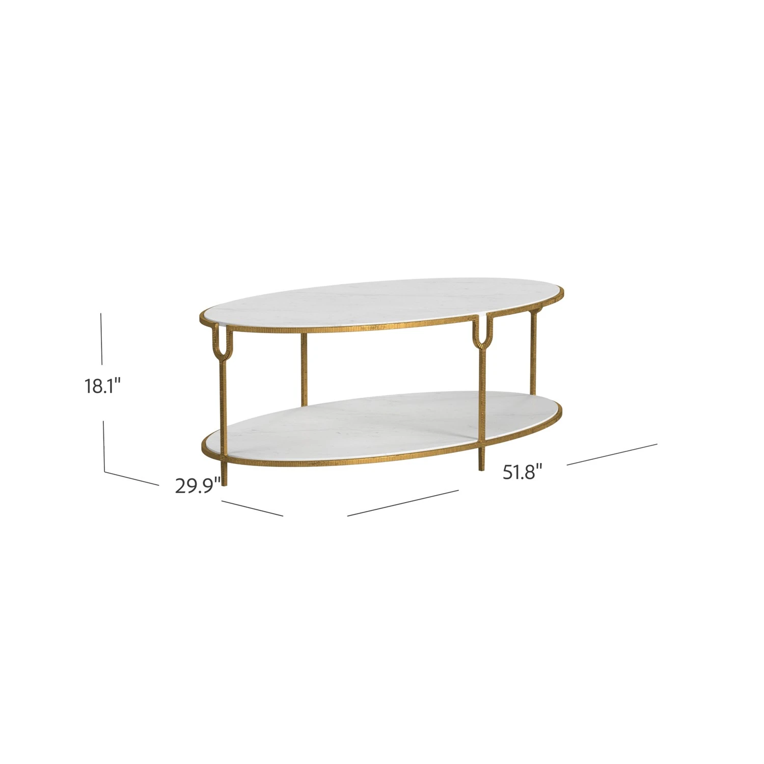 Iron And Stone Oval Coffee Table 9 Iron And Stone Oval Coffee Table - Image 7