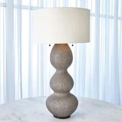 Torch Table Lamp-Grey -Online Home Decor 60479