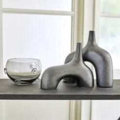 Stretch Vases-Black -Online Home Decor 60558