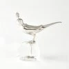 Bird On Crystal Rock-Nickel -Online Home Decor 60665