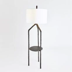 Trio Table/Floor Lamp-Bronze Verdi W/Granite