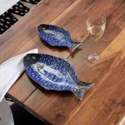 Tropical Ceramic Fish Plate -Online Home Decor 61589