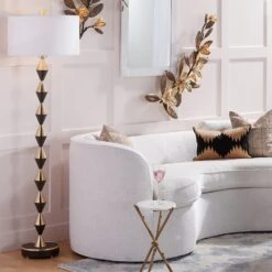 Magnolia Branch Wall Art-Antique Brass/Gold -Online Home Decor 61742