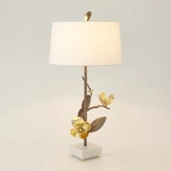 Magnolia Flower Table Lamp -Online Home Decor 62309