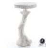 Faux Bois Table-White -Online Home Decor 62873