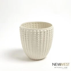 Nail Head Bowl-Rustic White