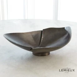 Creased Rolled Bowl -Online Home Decor 64300