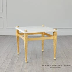 Roman End Table-Gold -Online Home Decor 65026