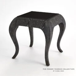 Paris Spot Table-Black Cerused Oak