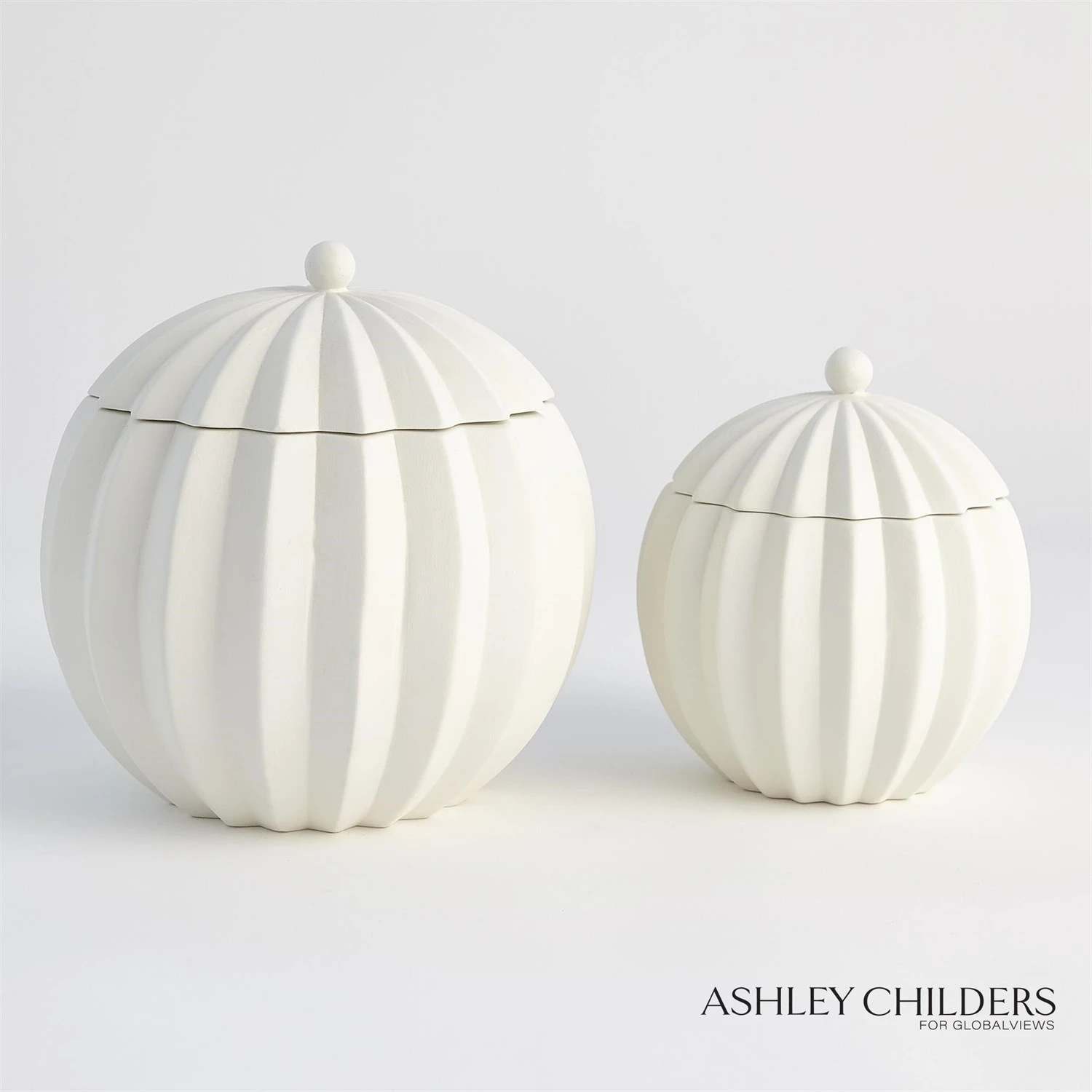 Spicchi Line Bowl W/Lid-Matte White 3 Spicchi Line Bowl W/Lid-Matte White