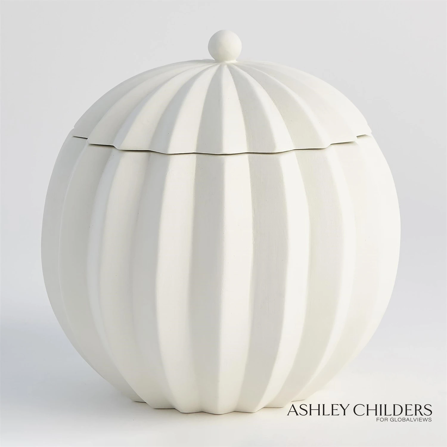 Spicchi Line Bowl W/Lid-Matte White 8 Spicchi Line Bowl W/Lid-Matte White - Image 6